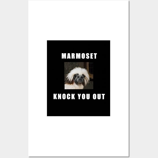 Common Marmoset Knock You Out Wall Art by Kangavark